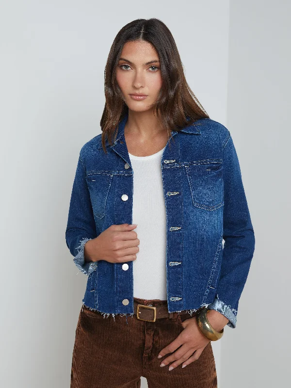 Women's denim jackets for tall women -Janelle Denim Jacket