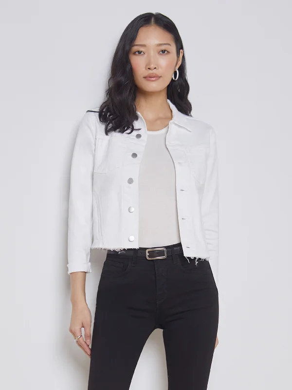 Women's denim jackets for spring fashion -Janelle Denim Jacket