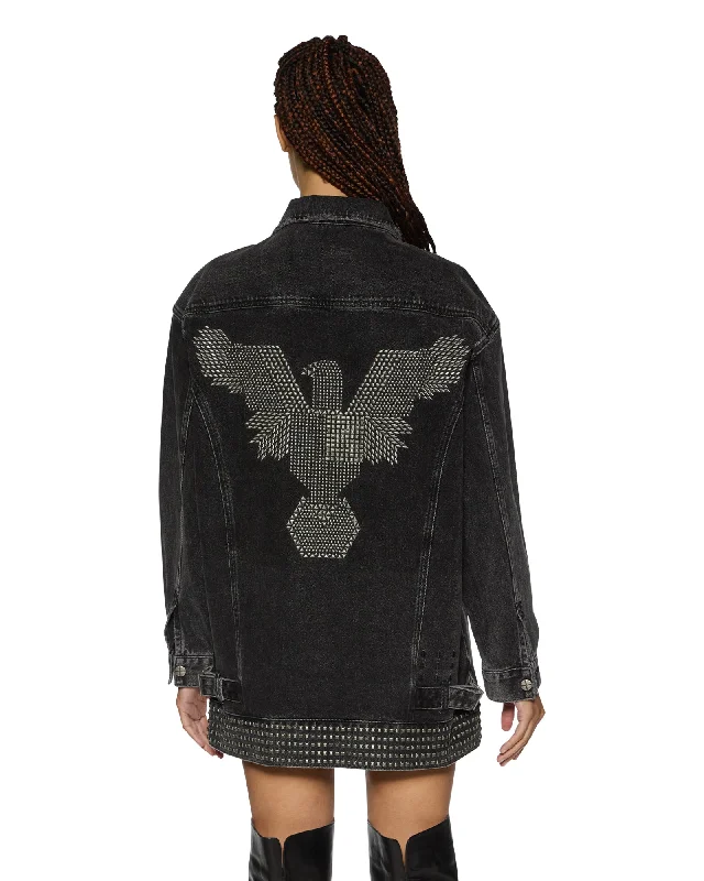 Women's denim jackets for tall women -ALTAR TRUCKER JACKET PHOENIX