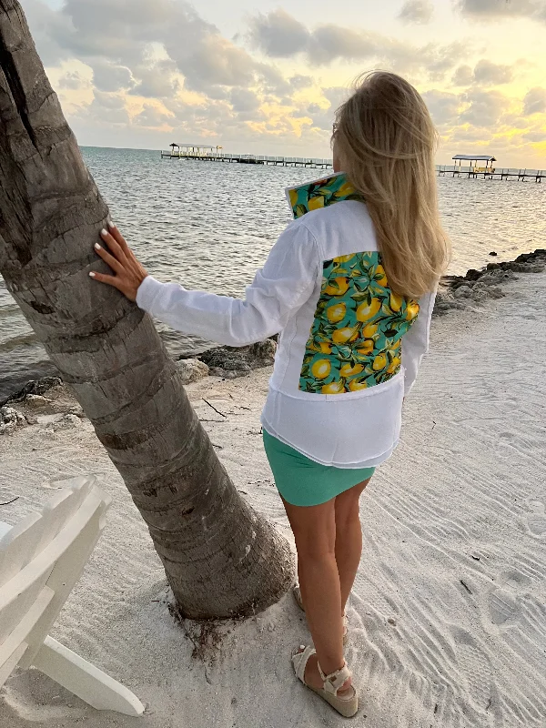 These keywords aim to match user search intent and provide practical styling advice.The White Denim Jacket / Capri In Teal These keywords aim to match user search intent and provide practical styling advice.The White Denim Jacket / Capri In Teal