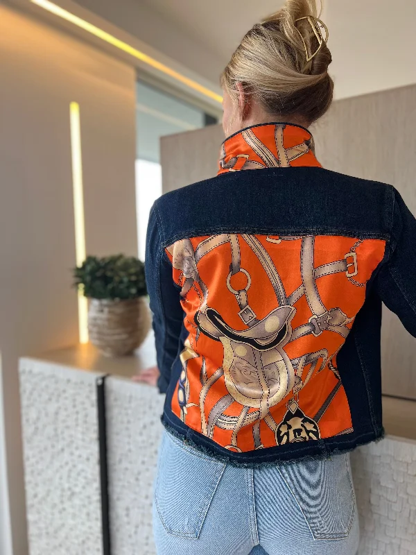 How to wash denim jackets -The Dark Denim Jacket / Orange Equestrian
