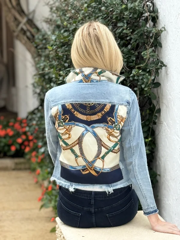 Denim jackets for bohemian style -The Light Denim Jacket / Blue Stirrup