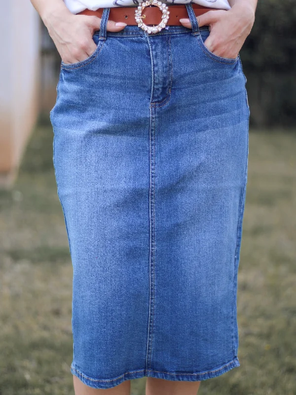 Marla Denim Skirt - Medium Wash