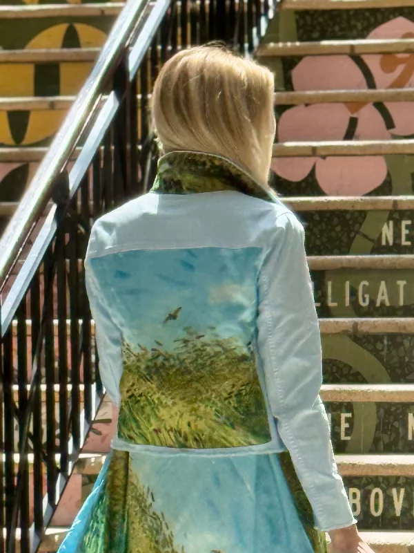 Denim coats for special occasions -The Nantucket Breeze Denim Jacket / Let’s Fly