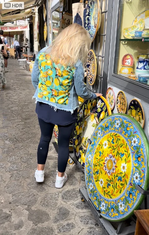 Women's denim jackets with innovative designs -The Light Denim Jacket / Capri In Teal