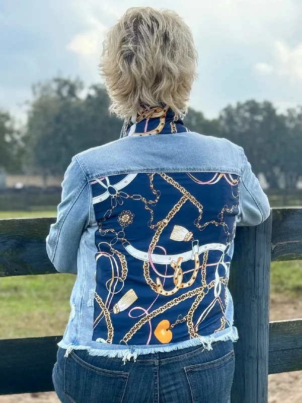 Denim jackets for athletic wear -The Light Demin Jacket / Lucky You