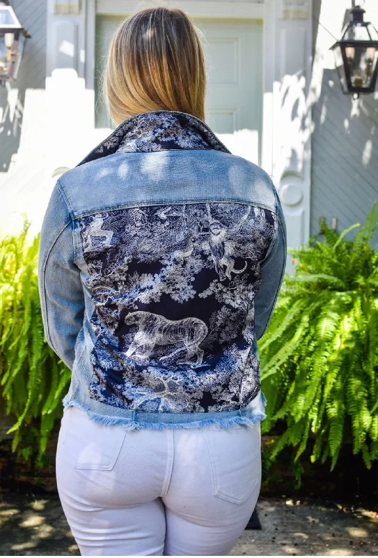 How to care for distressed denim jackets -The Light Denim Jacket / Navy Toile