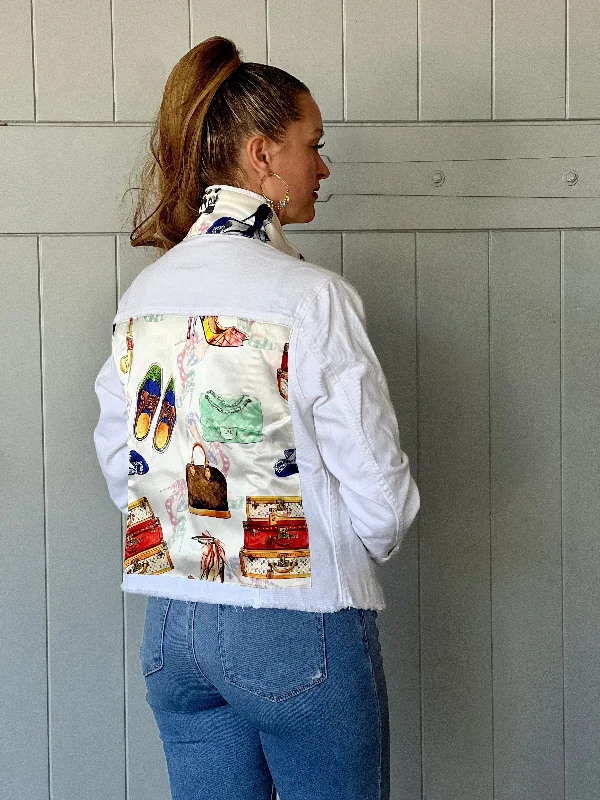 Styling denim jackets for summer -The White Denim Jacket / Eclectic Designer