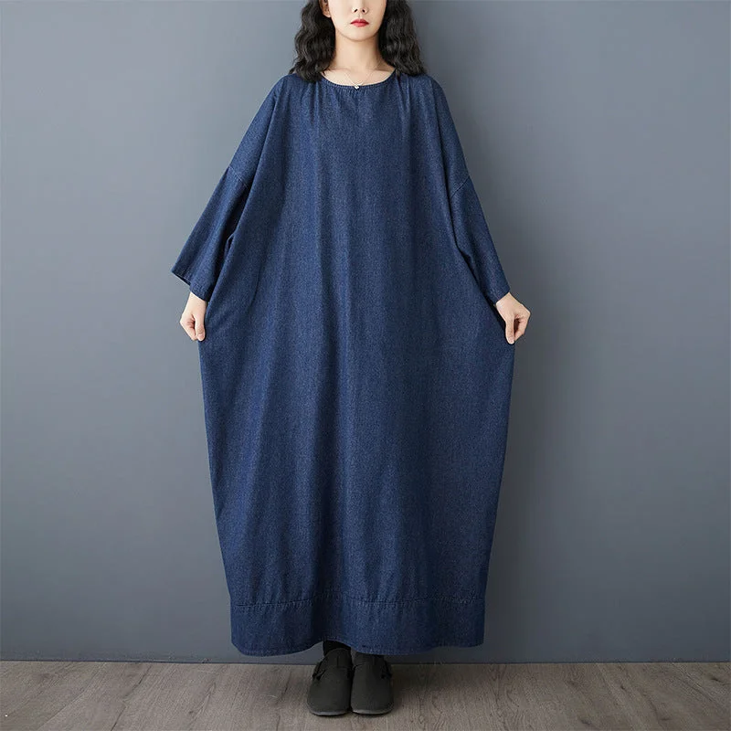 Machine-washable denim dress care tips--Babakud Women Spring Retro Oversized Vintage Denim Casual Long Dress Machine-washable denim dress care tips--Babakud Women Spring Retro Oversized Vintage Denim Casual Long Dress