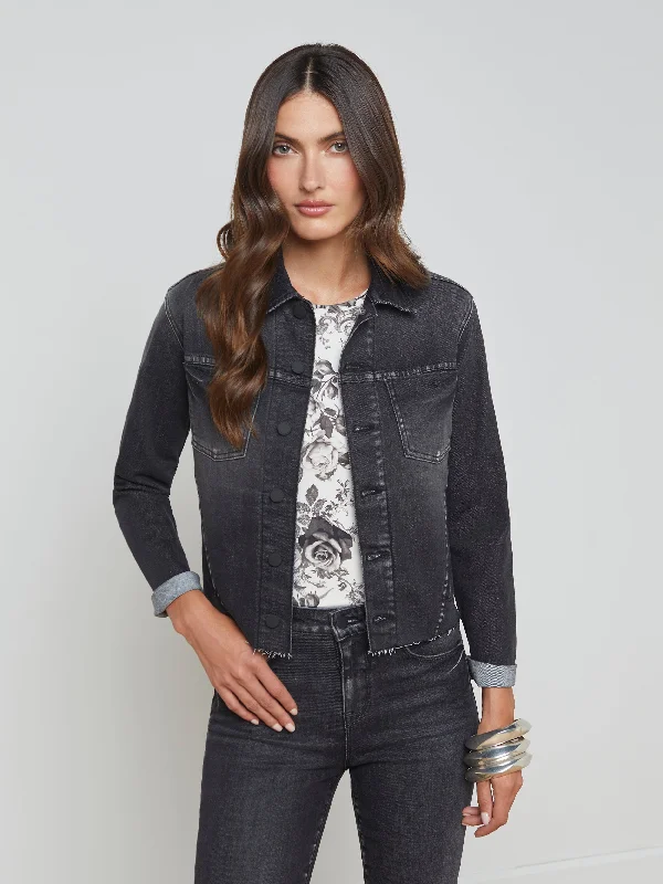 Denim coats for formal events -Janelle Denim Jacket