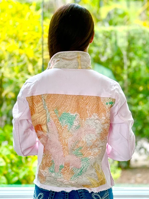 Additional suggestions based on user preferences and interests:The Pink Denim Jacket / Tropical Orange and Pink Additional suggestions based on user preferences and interests:The Pink Denim Jacket / Tropical Orange and Pink