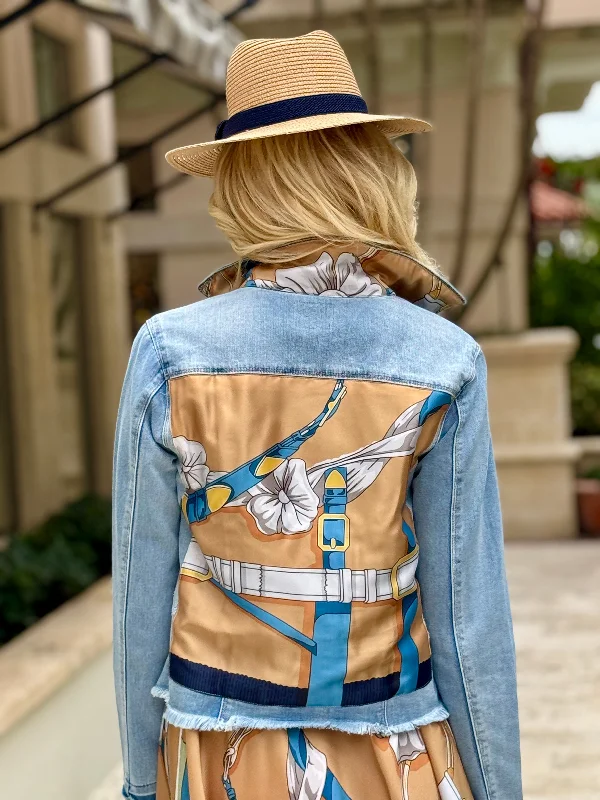 How to wash denim jackets -The Light Denim Jacket / Capri Blue Strap and Buckle