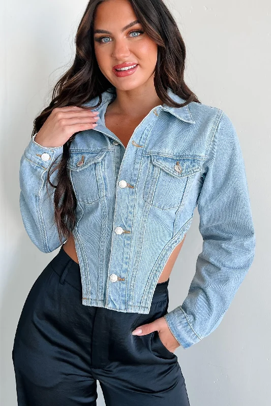 Additional suggestions based on user preferences and interests:Icon Status Cropped Denim Corset Jacket (Medium Denim) Additional suggestions based on user preferences and interests:Icon Status Cropped Denim Corset Jacket (Medium Denim)