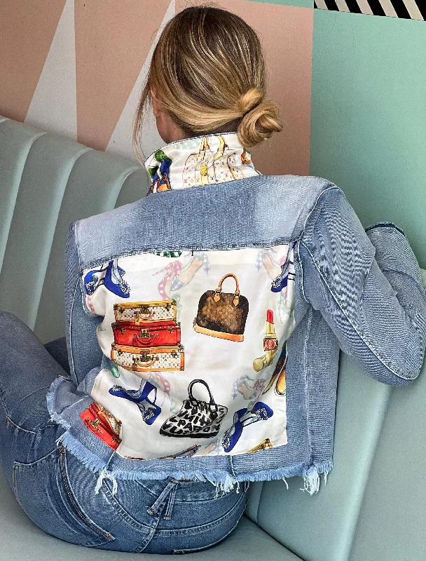 Denim jackets for bohemian style -The Light  Denim Jacket /  White Eclectic Designer