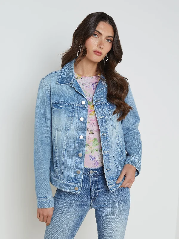 Styling tips for oversized denim jackets -Mack Oversized Denim Jacket - Jean Bar Only
