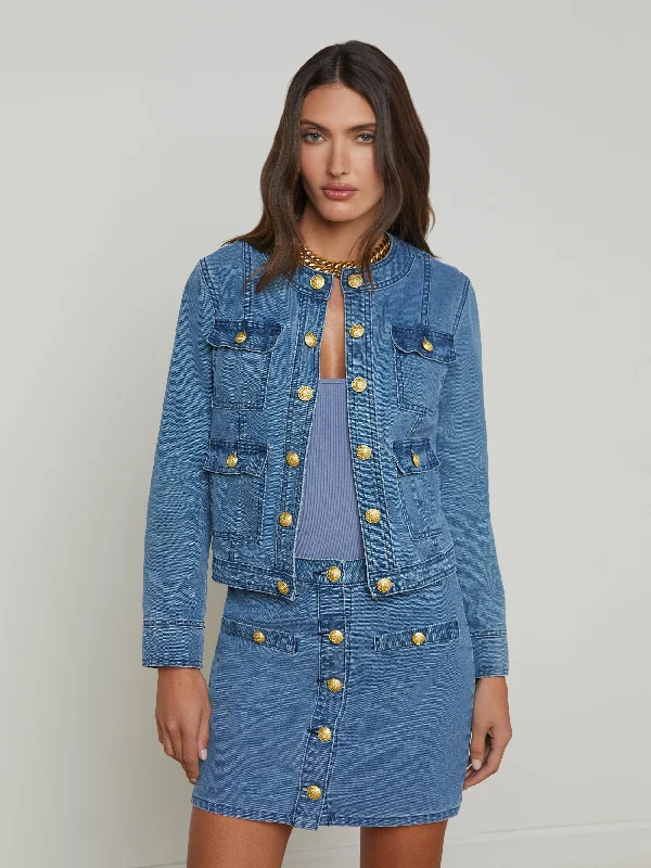 Denim jackets for bohemian style -Yari Denim Jacket