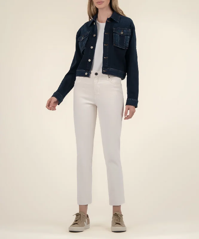 Women's denim jackets with innovative designs -Miller Crop Denim Jacket