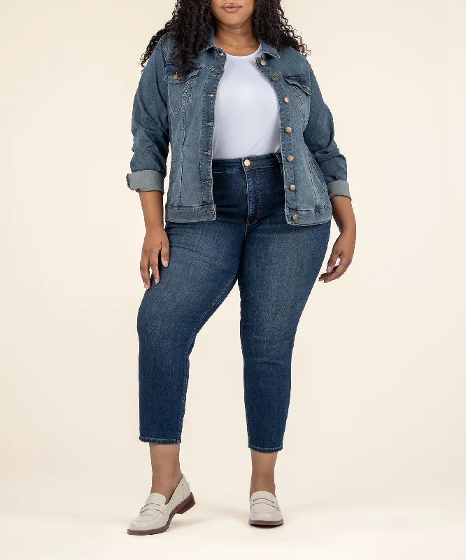 Women's denim jackets with vintage designs -Jacqueline Jacket, Plus