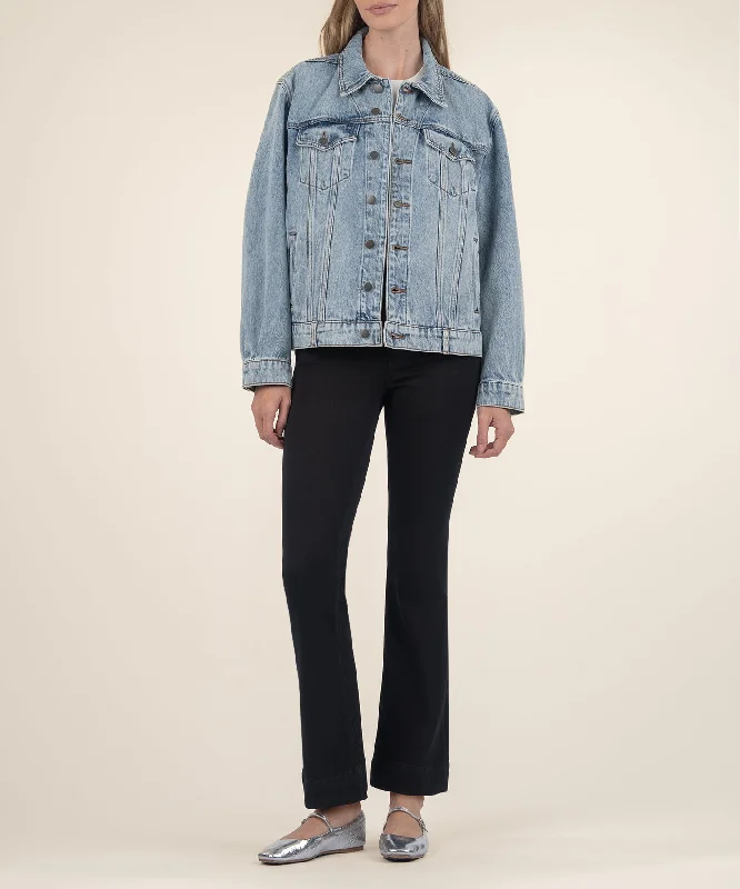 Women's denim jackets for tall women -Emmy Boyfriend Jacket