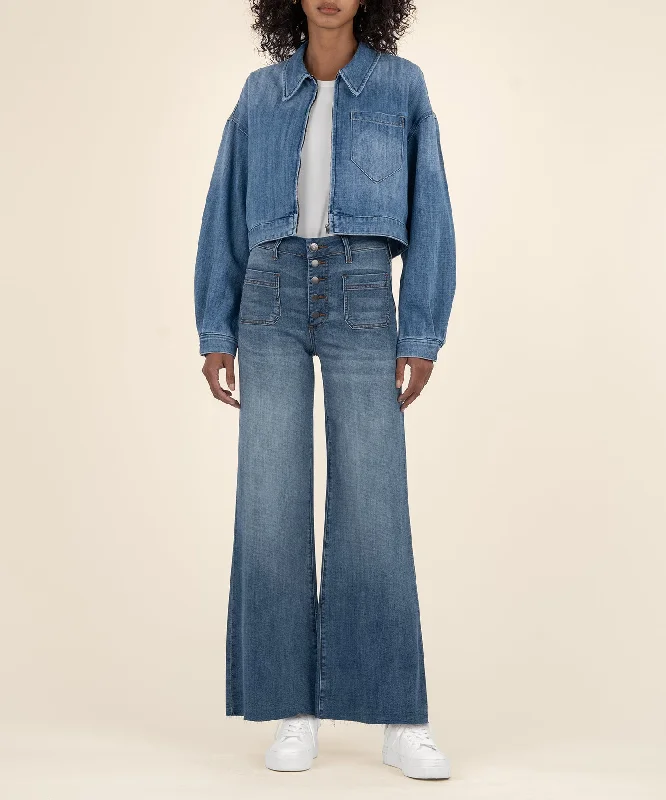 Denim jackets for plus-size women -Luna Jacket