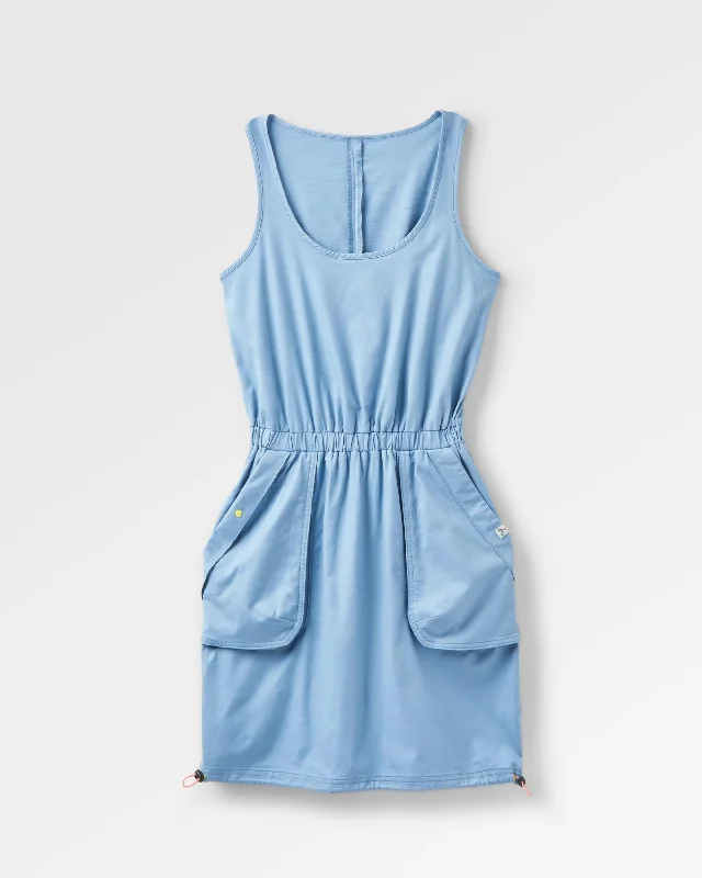 Denim dress with front tie closure--How to choose best jean-Mesmorise Organic Cotton Dress - Faded Denim