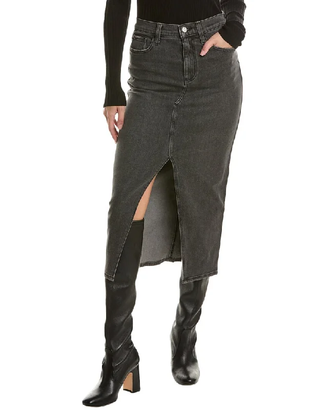 Women's wrap-around denim skirts for versatile style -HUDSON Jeans Midi Skirt