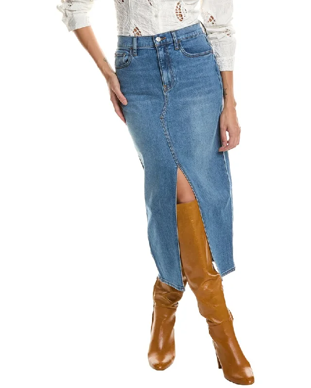 Women's casual denim skirts for school wear -HUDSON Jeans Midi Skirt