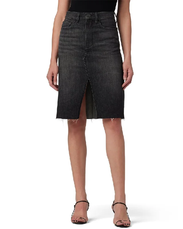 Women's denim skirts for winter layering -JOE'S Jeans High Rise Midi Skirt