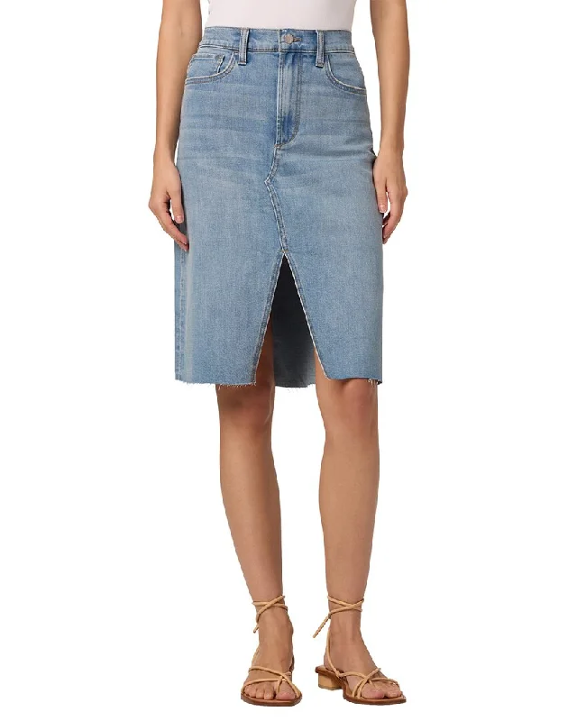 Women's mini-length denim skirts for weekend outings -JOE'S Jeans Tatiana High-Rise Midi Skirt