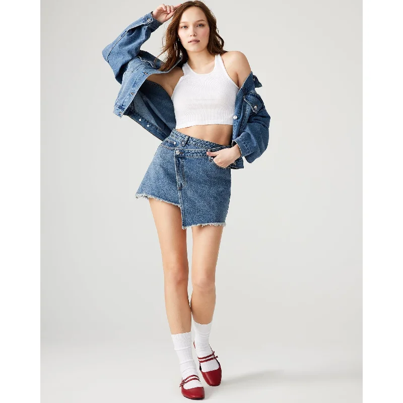Women's long denim skirts for modest fashionistas -Kyla Denim Skirt