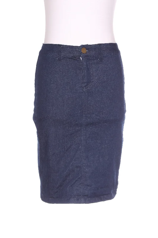 Women's denim skirts for retro 90s look -PQ - Corset lace back denim skirt! 8-10