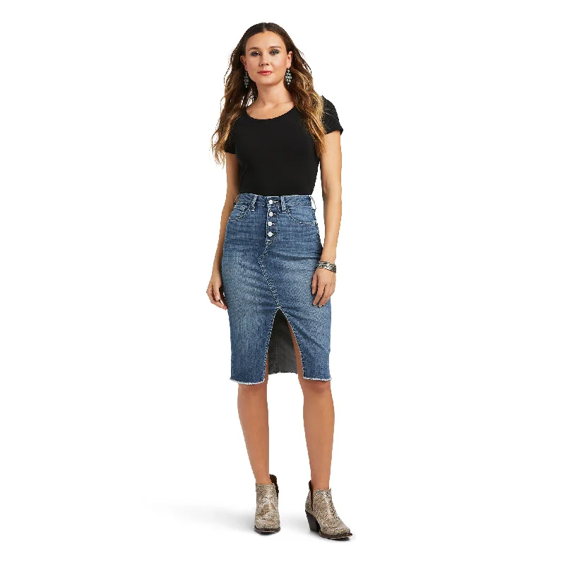 Women's A-line denim skirts for work -10040577 Ariat Women's Denim Skirt Eleanor