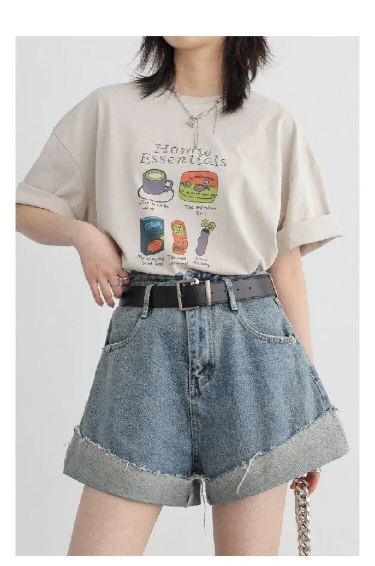 Women's denim shorts great fit : Women's denim shortsDistressed and Slit Jean Shorts Women's denim shorts great fit : Women's denim shortsDistressed and Slit Jean Shorts