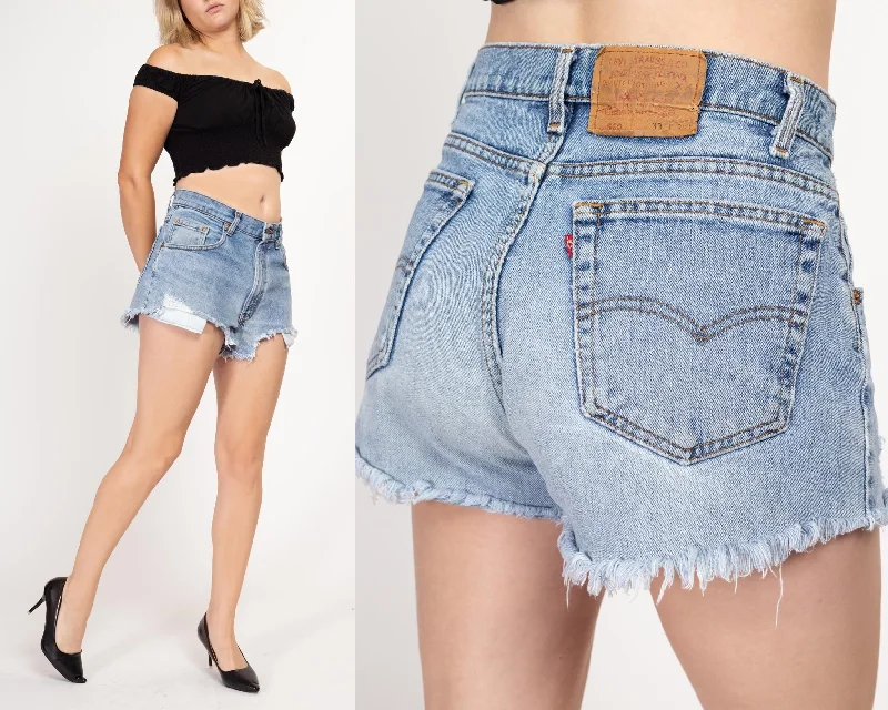 Stylist best or new and styling in great -Large 80s Levis Cut Off Jean Shorts 32.5" Stylist best or new and styling in great -Large 80s Levis Cut Off Jean Shorts 32.5"