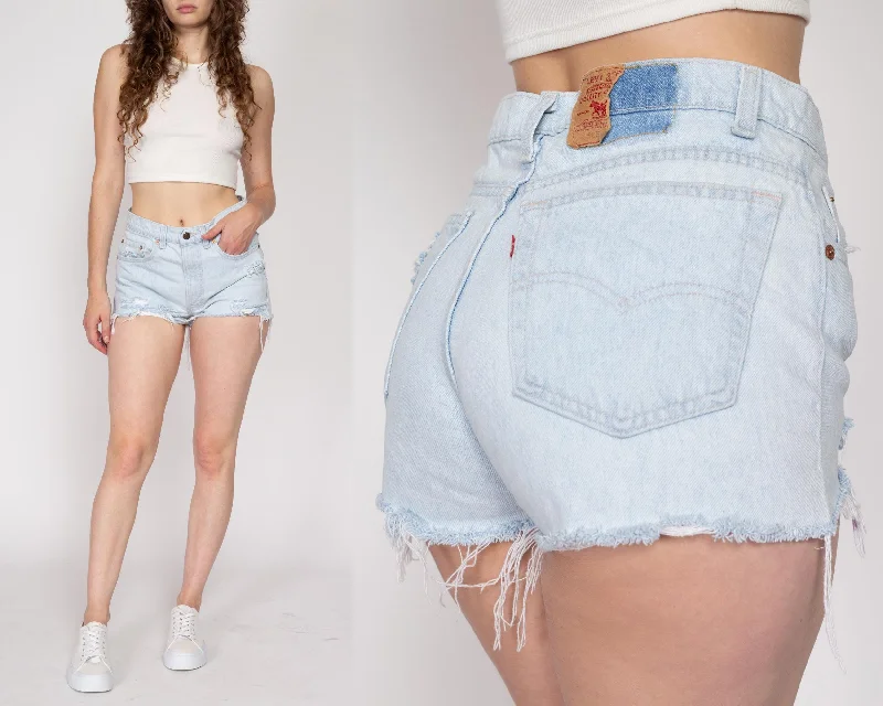 Where denim or and stylist is Denim styled to you.Med-Lrg 90s Levis 505 Cut Off Jean Shorts 31"