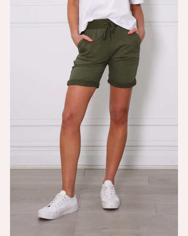 Women's denim shorts or in what great denim stylists if top stylist with best of stylists-Monaco Jeans Riley Short - Khaki Women's denim shorts or in what great denim stylists if top stylist with best of stylists-Monaco Jeans Riley Short - Khaki