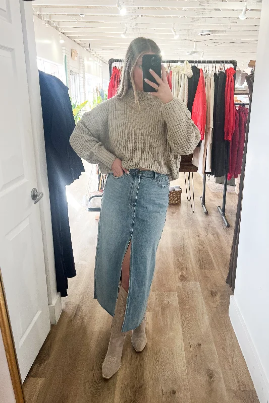 Best women's denim skirts for summer -Thrill Ride Denim Skirt