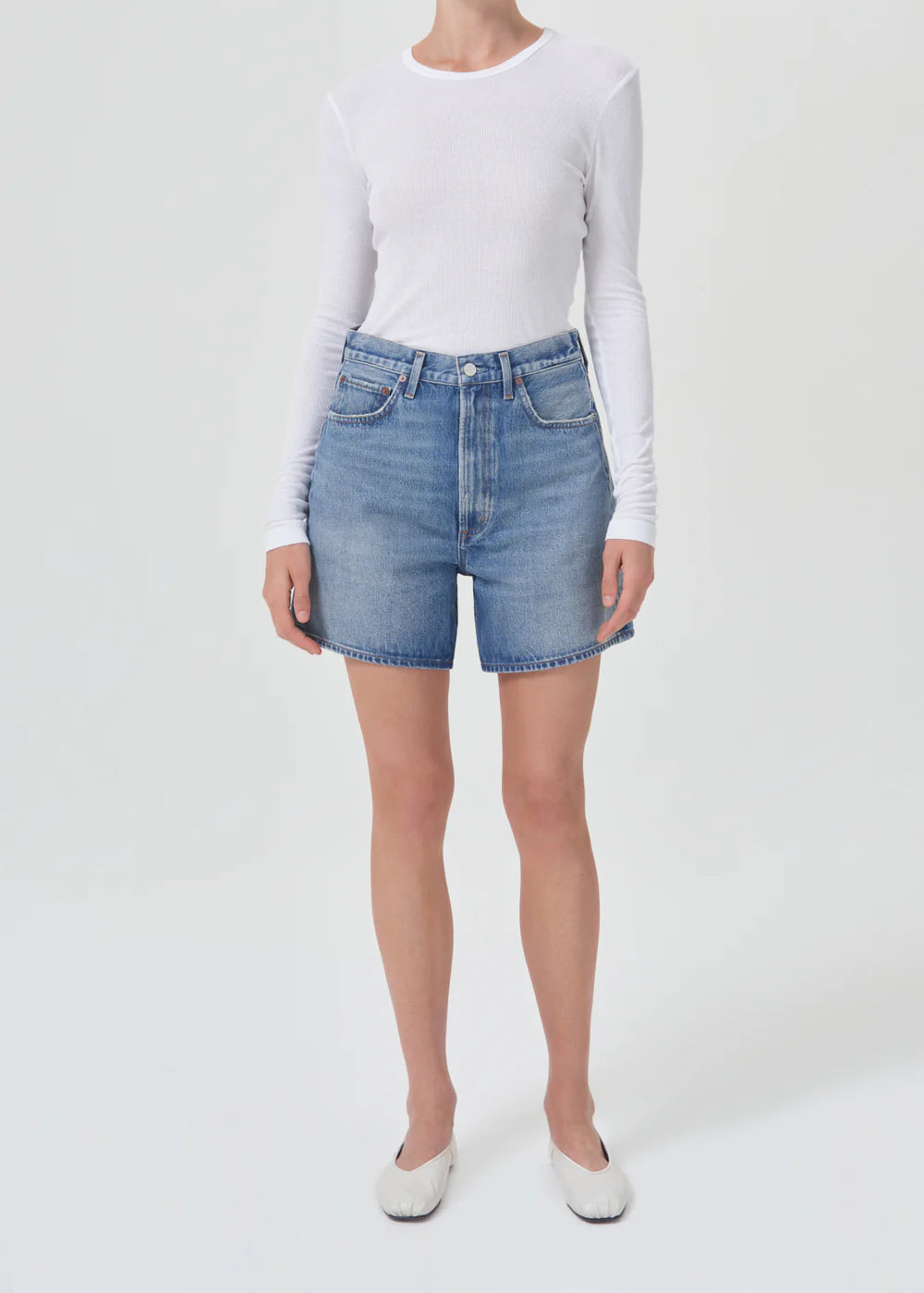 Women's denim shorts for the beach-Agolde Stella Short