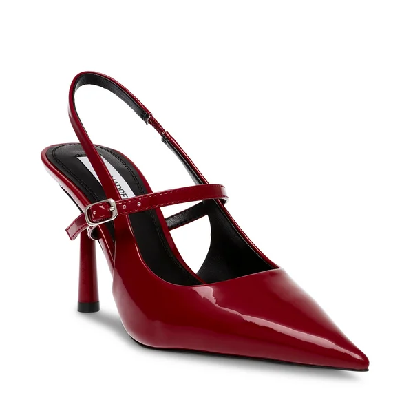 Versatile Dress Heels for Formal and Casual Wear---ARMOUR TIBETAN RED PATENT