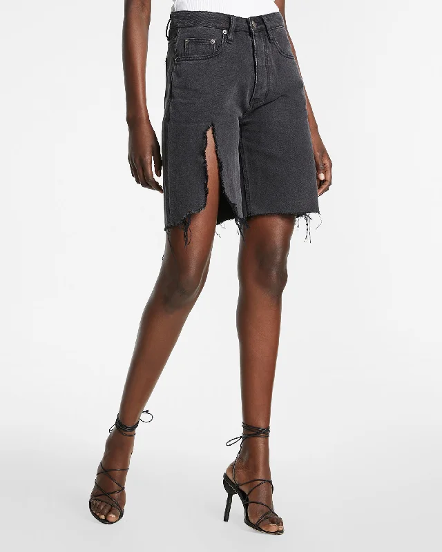 Women's denim shorts for a farmers market-BROOKLYN SHORT NAVANA