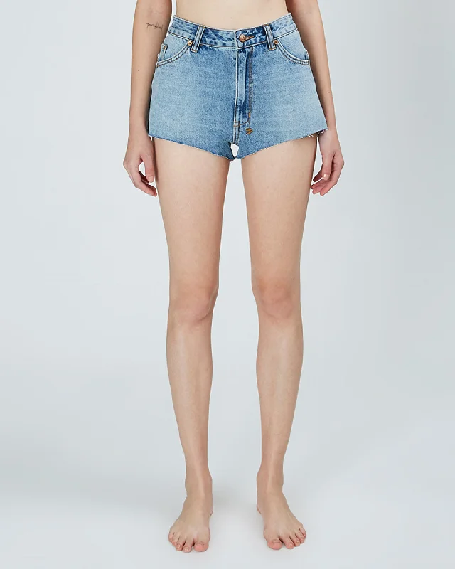 Women's denim shorts can plus size for the fit with wash-CLAS SICK CUT OFF REMIXED