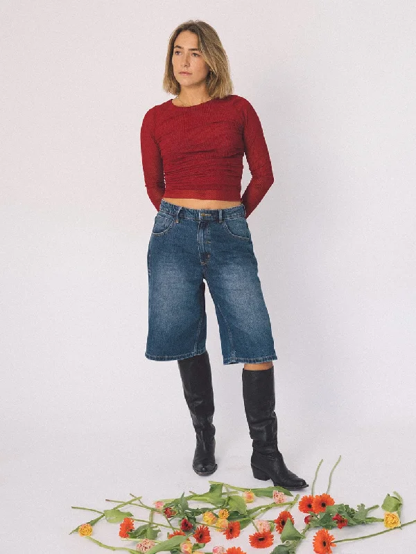 Stylish women from brand styled or plus -Darcy Short - Roadhouse Blue