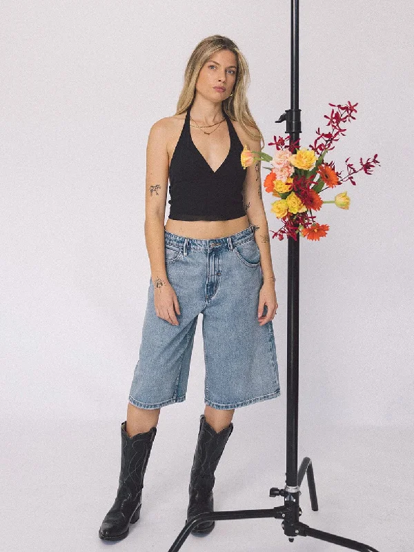 New what is with and for -Darcy Short - Vintage Timeworn Blue