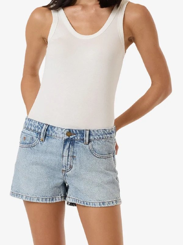 Women's denim shorts for tall women : JeansDaria Short - Tainted Blue
