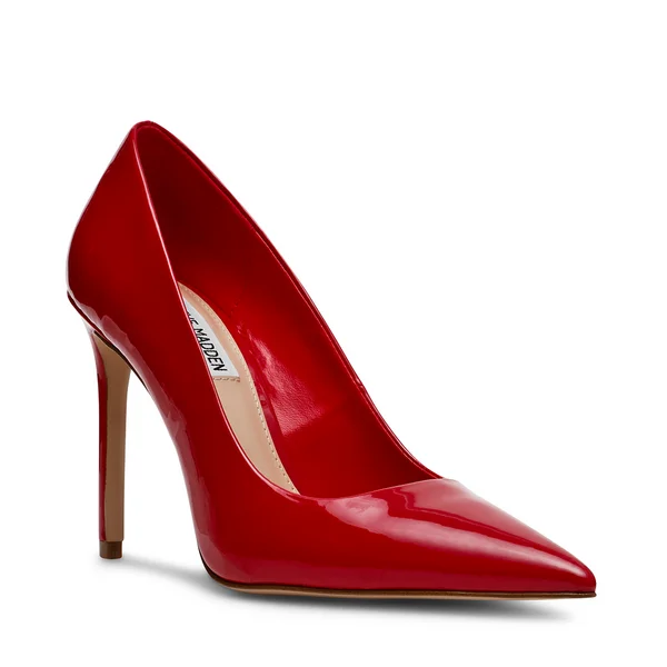 Versatile Dress Heels for Formal and Casual Wear---EDEN RED PATENT