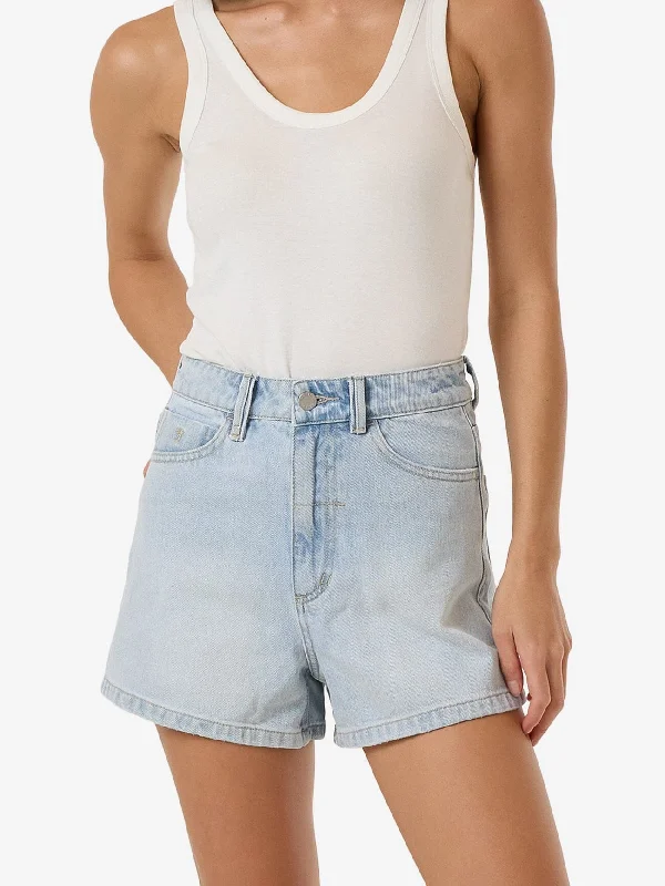 Women's denim shorts can the fit to :Erica Short - Ether Blue