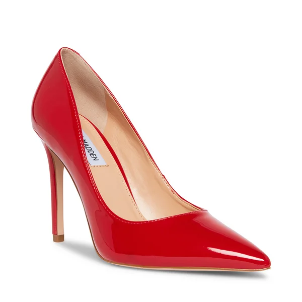 Versatile Dress Heels for Formal and Casual Wear---EVELYN RED PATENT