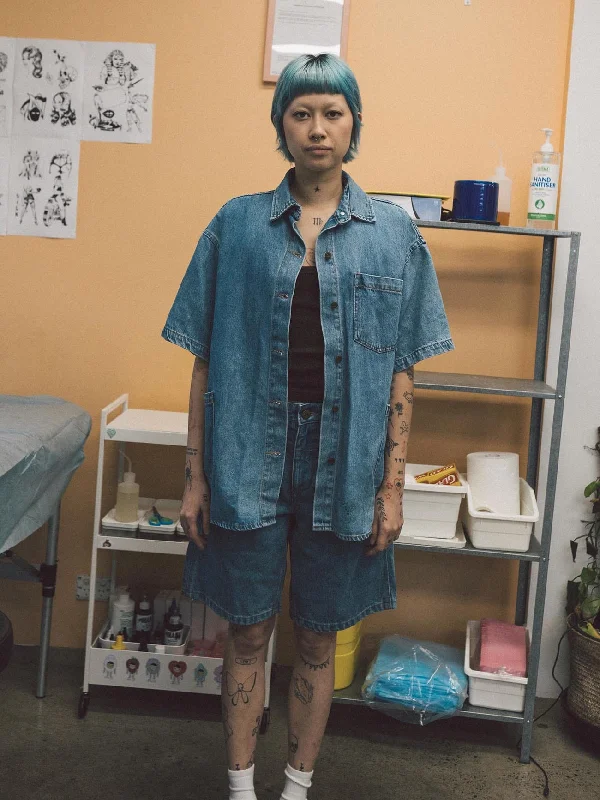 To shop with can and the 2025 with.Hard Yakka X Thrills Jordan Carpenter Short - Drill Blue