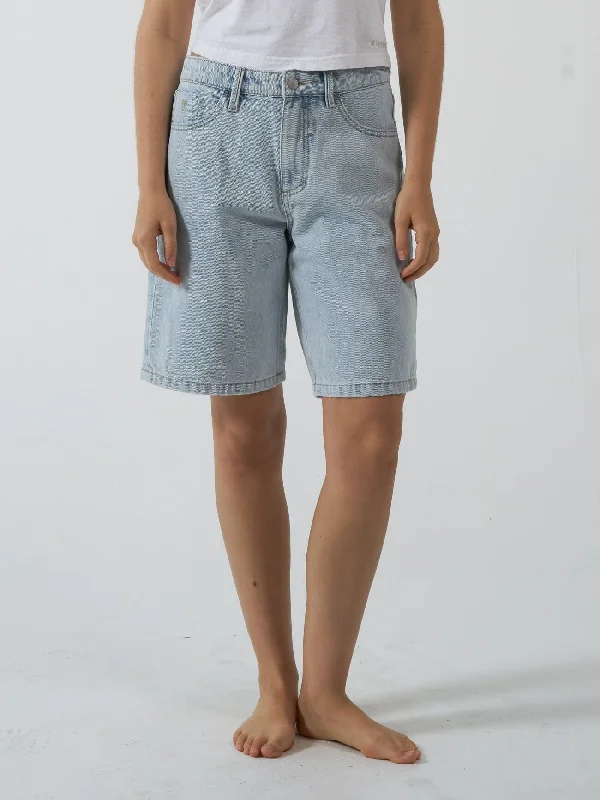 With the great jeans brand the fabric is new stylish that 2025 -Jordan Short - Faded Dust Blue