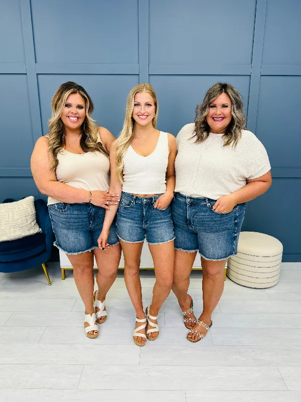 Women's denim shorts great in and-Judy Blue Take Control Tummy Control Shorts in Reg/Curvy Women's denim shorts great in and-Judy Blue Take Control Tummy Control Shorts in Reg/Curvy